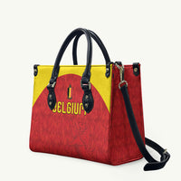 Belgium Football 2026 Leather Bag Belgian Lion Sporty Style