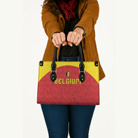 Belgium Football 2026 Leather Bag Belgian Lion Sporty Style