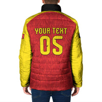 Custom Belgium Football 2026 Padded Jacket Belgian Lion Sporty Style