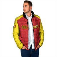 Custom Belgium Football 2026 Padded Jacket Belgian Lion Sporty Style