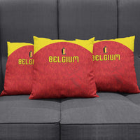 Belgium Football 2026 Pillow Cover Belgian Lion Sporty Style