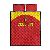 Belgium Football 2026 Quilt Bed Set Belgian Lion Sporty Style
