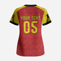 Custom Belgium Football 2026 Scrub Top Belgian Lion Sporty Style