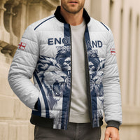 Custom England Football 2026 Bomber Puffer Jacket Three Lions Special Style