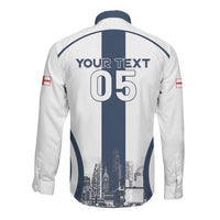 Custom England Football 2026 Long Sleeve Button Shirt Three Lions Special Style