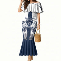 Custom England Football 2026 Mermaid Dress Three Lions Special Style