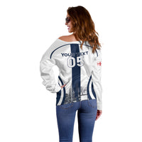 Custom England Football 2026 Off Shoulder Sweater Three Lions Special Style