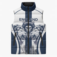 Custom England Football 2026 Sleeveless Puffer Jacket Three Lions Special Style