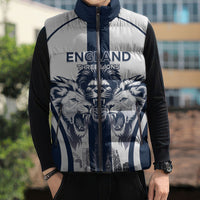Custom England Football 2026 Sleeveless Puffer Jacket Three Lions Special Style
