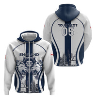Custom England Football 2026 Zip Hoodie Three Lions Special Style