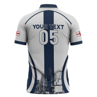 Custom England Football 2026 Zipper Polo Shirt Three Lions Special Style