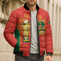 Custom Portugal Football 2026 Bomber Puffer Jacket Road To Glory