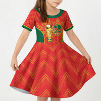 Custom Portugal Football 2026 Kid Short Sleeve Dress Road To Glory