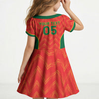 Custom Portugal Football 2026 Kid Short Sleeve Dress Road To Glory