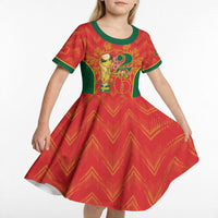 Custom Portugal Football 2026 Kid Short Sleeve Dress Road To Glory