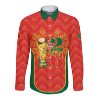 Custom Portugal Football 2026 Long Sleeve Button Shirt Road To Glory