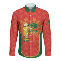 Custom Portugal Football 2026 Long Sleeve Button Shirt Road To Glory