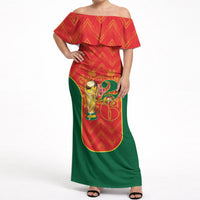 Custom Portugal Football 2026 Off Shoulder Maxi Dress Road To Glory