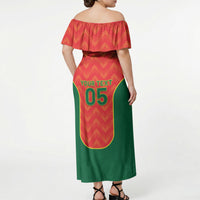 Custom Portugal Football 2026 Off Shoulder Maxi Dress Road To Glory