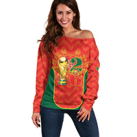 Custom Portugal Football 2026 Off Shoulder Sweater Road To Glory
