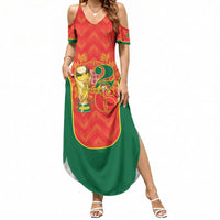 Custom Portugal Football 2026 Summer Maxi Dress Road To Glory