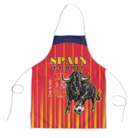 Spain Football 2026 Apron La Roja Brave Bull Striped Style