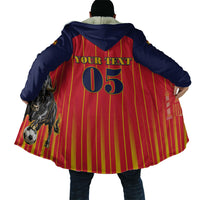Custom Spain Football 2026 Cloak La Roja Brave Bull Striped Style