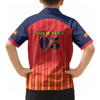 Custom Spain Football 2026 Hawaiian Shirt La Roja Brave Bull Striped Style