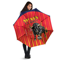 Spain Football 2026 Umbrella La Roja Brave Bull Striped Style