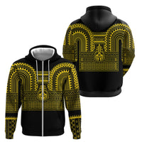 Philippines Filipinos Zip Hoodie Igorot Tribal Pattern Black