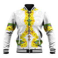 Enkutatash Ethiopia New Year Baseball Jacket Tilet Pattern With Adey Abeba Flowers LT05 - Wonder Print Shop