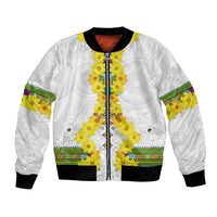 Enkutatash Ethiopia New Year Bomber Jacket Tilet Pattern With Adey Abeba Flowers LT05 - Wonder Print Shop