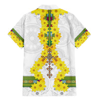 Enkutatash Ethiopia New Year Family Matching Mermaid Dress and Hawaiian Shirt Tilet Pattern With Adey Abeba Flowers LT05 - Wonder Print Shop