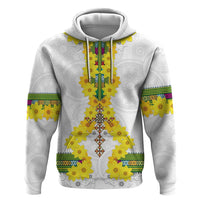 Enkutatash Ethiopia New Year Hoodie Tilet Pattern With Adey Abeba Flowers LT05 - Wonder Print Shop