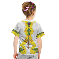 Enkutatash Ethiopia New Year Kid T Shirt Tilet Pattern With Adey Abeba Flowers LT05 - Wonder Print Shop