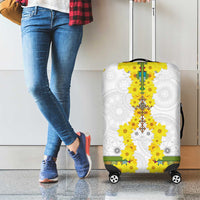 Enkutatash Ethiopia New Year Luggage Cover Tilet Pattern With Adey Abeba Flowers LT05 - Wonder Print Shop