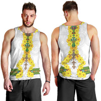 Enkutatash Ethiopia New Year Men Tank Top Tilet Pattern With Adey Abeba Flowers LT05 - Wonder Print Shop