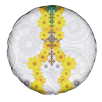 Enkutatash Ethiopia New Year Spare Tire Cover Tilet Pattern With Adey Abeba Flowers LT05 - Wonder Print Shop