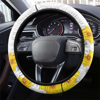 Enkutatash Ethiopia New Year Steering Wheel Cover Tilet Pattern With Adey Abeba Flowers LT05 - Wonder Print Shop