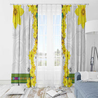 Enkutatash Ethiopia New Year Window Curtain Tilet Pattern With Adey Abeba Flowers LT05 - Wonder Print Shop
