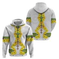 Enkutatash Ethiopia New Year Zip Hoodie Tilet Pattern With Adey Abeba Flowers LT05 - Wonder Print Shop