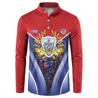 Cuba Button Sweatshirt 123 Years Of Independence - Wonder Print Shop