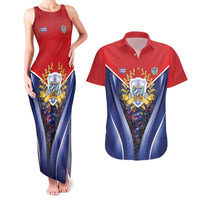 Cuba Couples Matching Tank Maxi Dress and Hawaiian Shirt 123 Years Of Independence - Wonder Print Shop