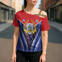 Cuba Cross Shoulder Shirt 123 Years Of Independence - Wonder Print Shop