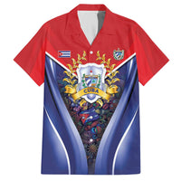 Cuba Family Matching Off The Shoulder Long Sleeve Dress and Hawaiian Shirt 123 Years Of Independence - Wonder Print Shop