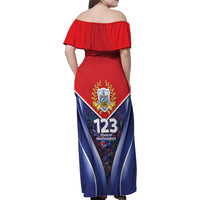 Cuba Family Matching Off Shoulder Maxi Dress and Hawaiian Shirt 123 Years Of Independence - Wonder Print Shop