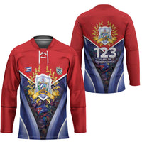 Cuba Hockey Jersey 123 Years Of Independence - Wonder Print Shop