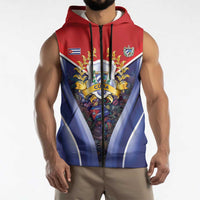 Cuba Sleeveless Zip Hoodie 123 Years Of Independence - Wonder Print Shop