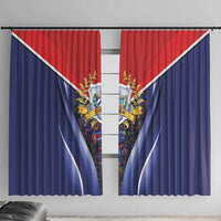 Cuba Window Curtain 123 Years Of Independence - Wonder Print Shop