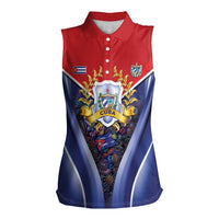 Cuba Women Sleeveless Polo Shirt 123 Years Of Independence - Wonder Print Shop